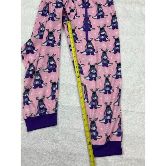 Disney Eeyore Christmas Pajama Pants Medium 8-10 Pink Lounge - Picture 6 of 6